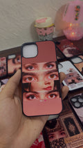 👀 Eye Contact Aesthetic Case 🖤 With customise charm