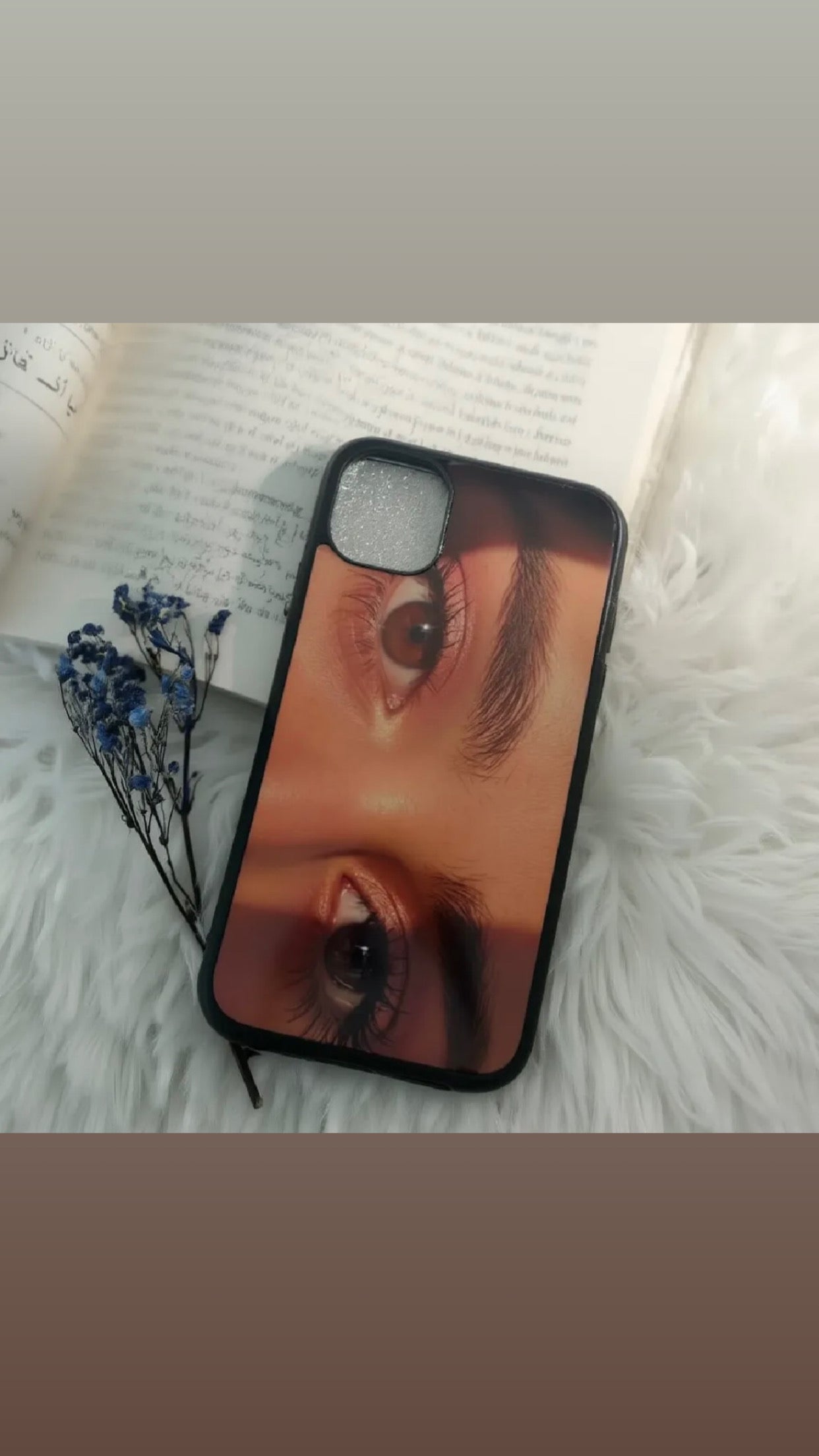 The "Eyes on You" Aesthetic Phone Case with customise charm