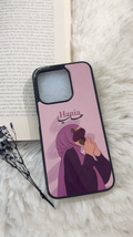 Elegant Hijab Girl Customized Case 💜 With customise charm