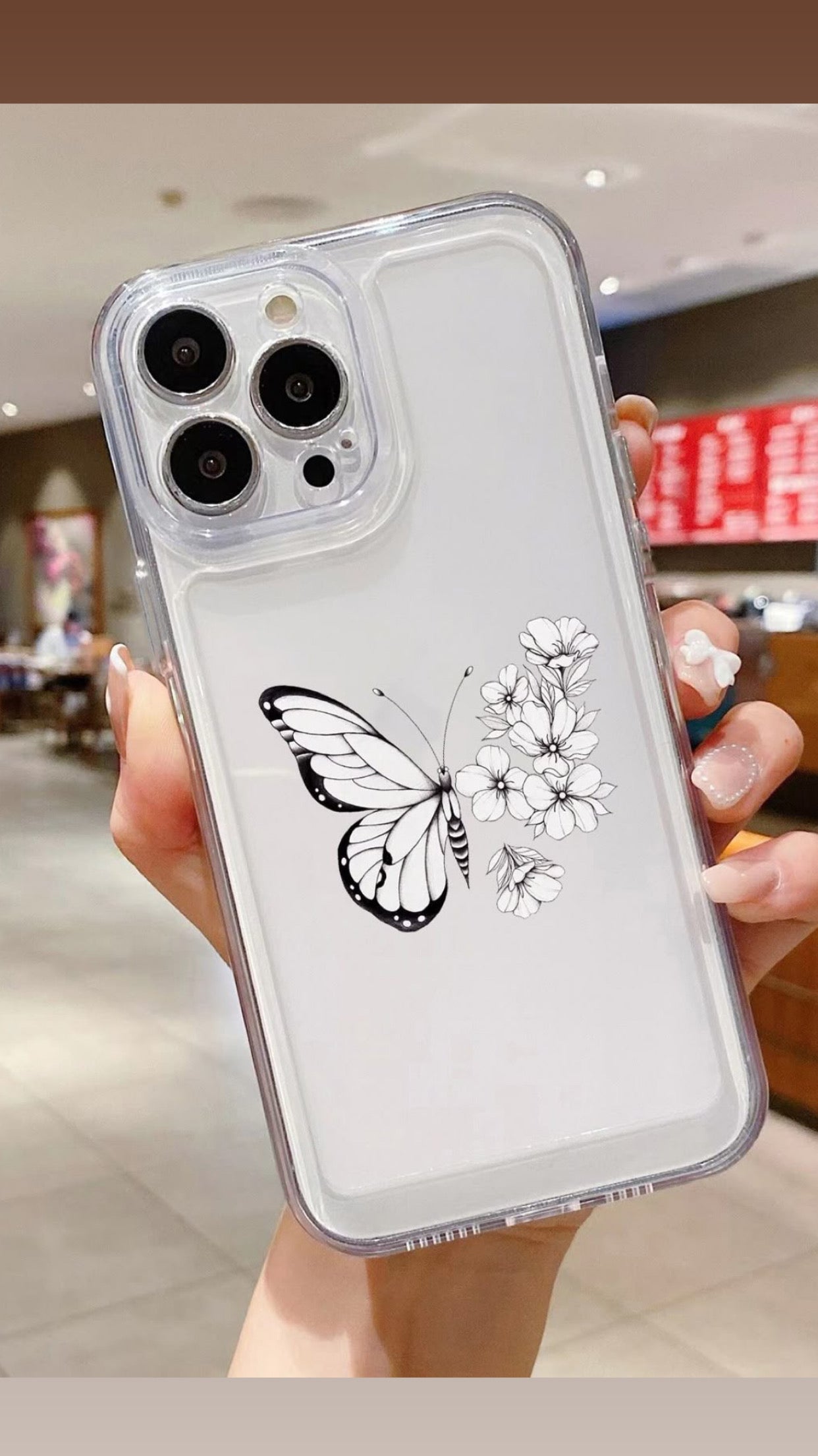 Butterfly Blossom Case With Custumise Charm