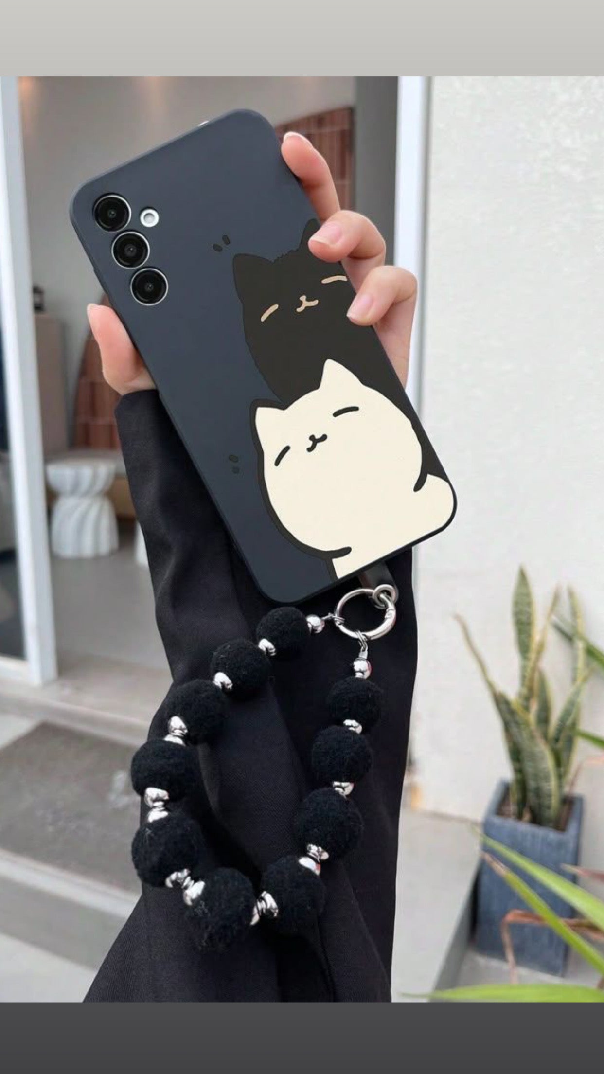 Midnight Kitty Duo Case With Customise Charm