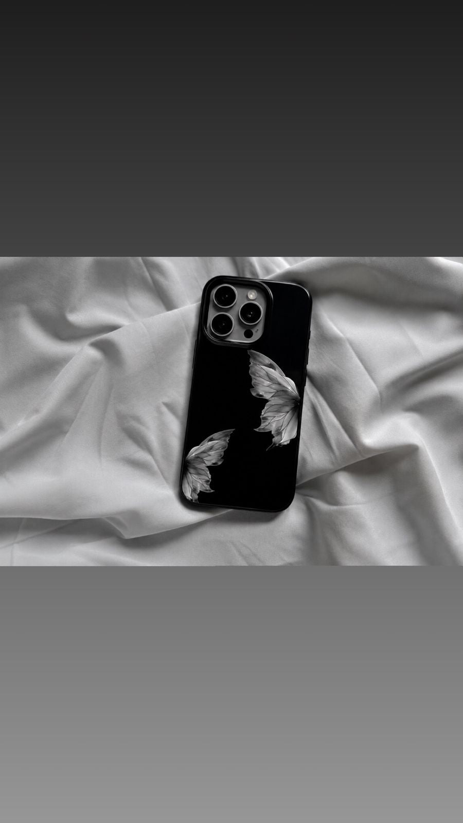Elegance phone case with customise charm